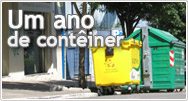 Um ano de cont&ecirc;iner